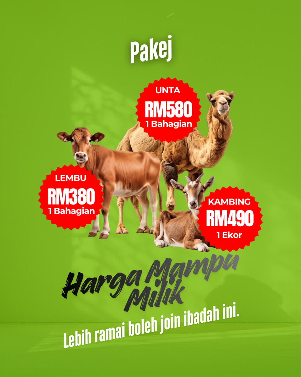 Kami uruskan qurban anda dari mula hingga akhir