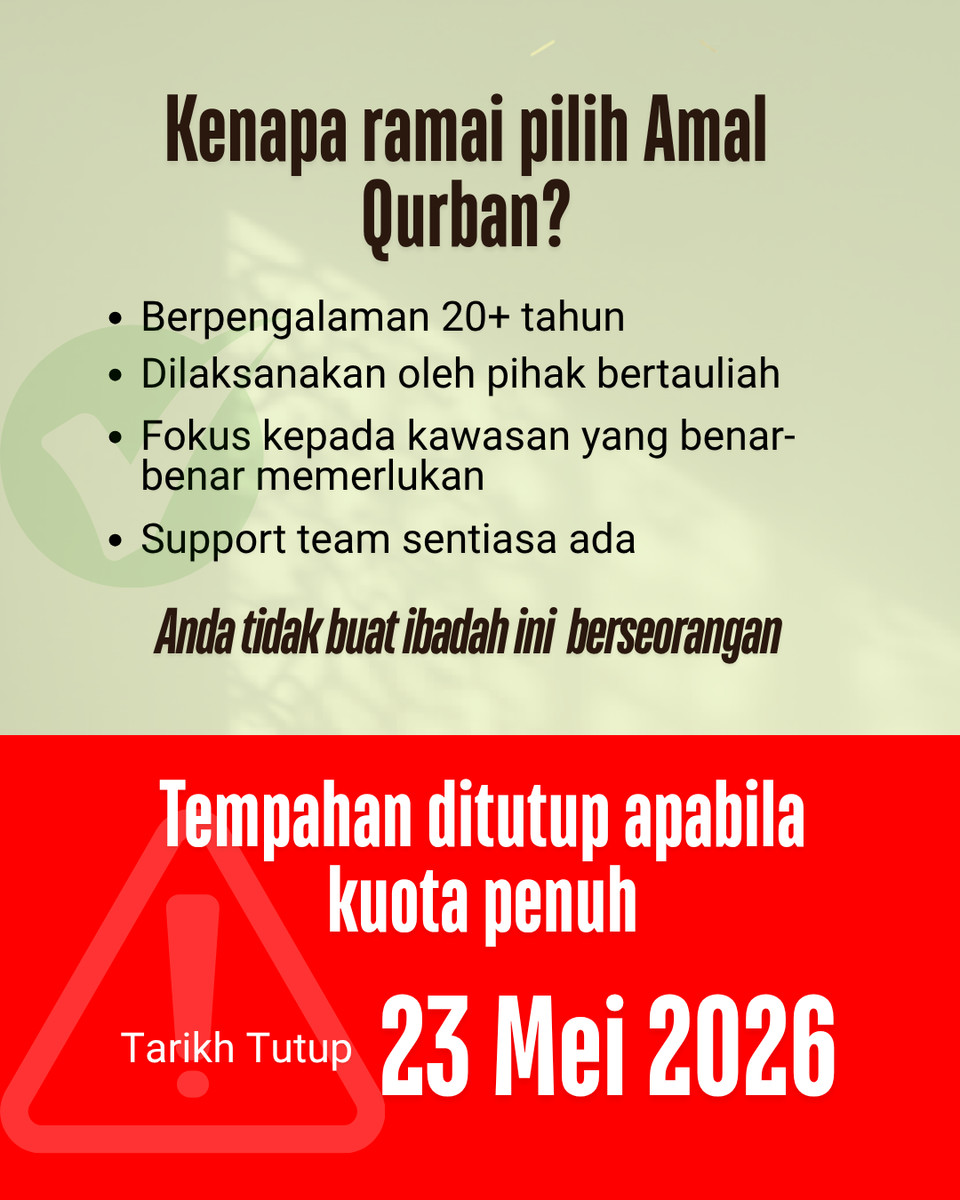 Pilihan qurban kambing, lembu dan unta